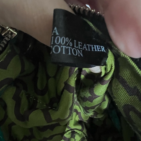 orYANY Green Pebbled Leather Medium Shoulder Bag - Picture 6 of 10